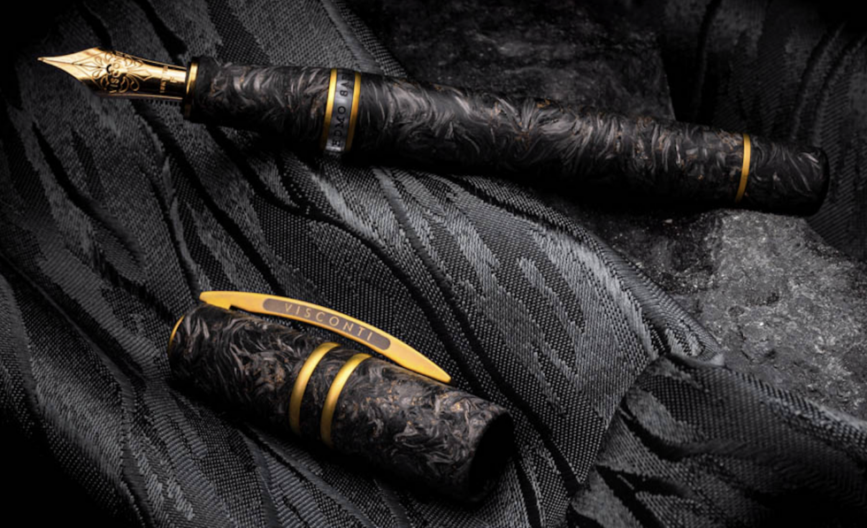 Visconti Homo Sapiens Limited Edition Carbon Moiré Fountain Pen
